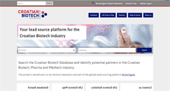 Desktop Screenshot of croatianbiotech.com