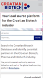 Mobile Screenshot of croatianbiotech.com