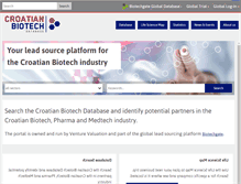 Tablet Screenshot of croatianbiotech.com